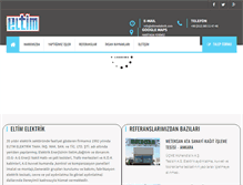 Tablet Screenshot of eltimelektrik.com